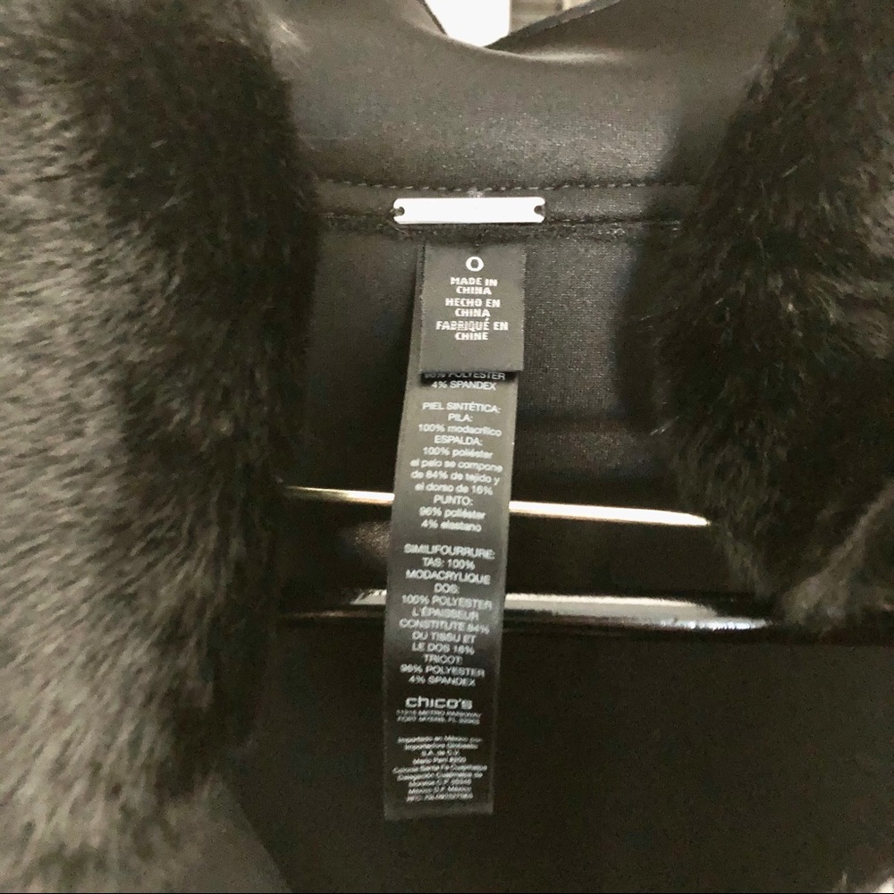 NWOT 🍁 Striped Faux-Fur Vest - Picture 5 of 9